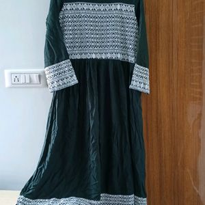 Chikankari A-line Kurta With Pant Set