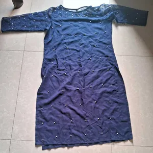 BLUE MOTI KURTI Xl Size