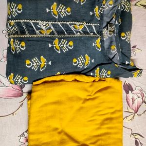 Mustard Yellow 🟡 Kurta Pant Set ❤