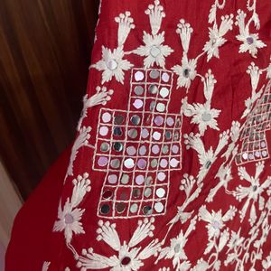 Phulkari Gown With  Dupat