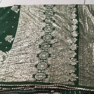 Fancy Green Saree