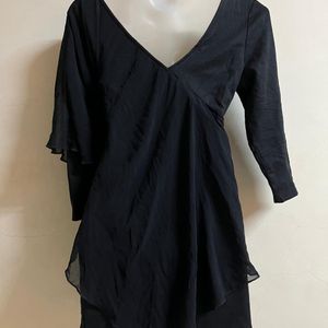 Korean Black Designer Full Sleeves One Piece♥️