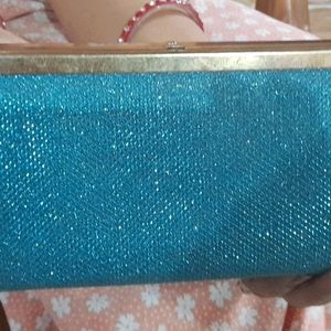 Sparkling Blue Clutch