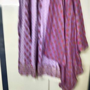 NewUnused Purecotton Schiffli Heavy Anarkali Suit