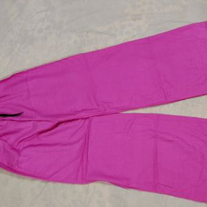 Magenta Pink Palazzo For Women