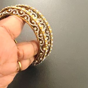 2"8 Size Metal Bangles Pair