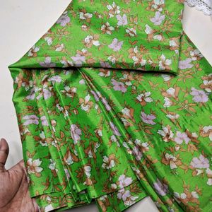 Floral Printed Silk Saree