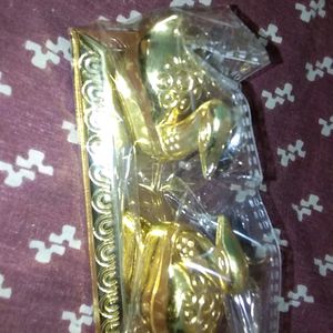 Brand New Haldi Kumkum Dan,  Brass, Unopened