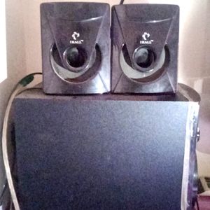 Ikall 2 Speakers With One High Bass