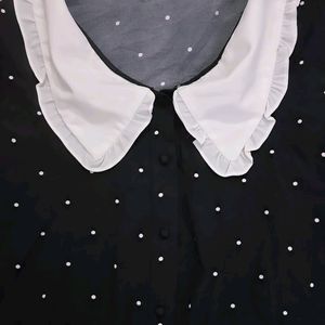 Kimutomo polkadot shortsleeved summer shirt