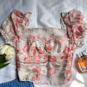 URBANIC Floral Printed Top