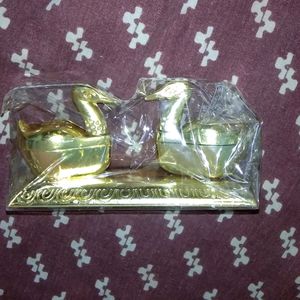 Brand New Haldi Kumkum Dan,  Brass, Unopened