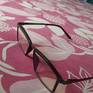 Squared Eye Glasses (Blue Curt) Without Power