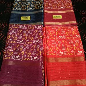 Traditional Print Saree