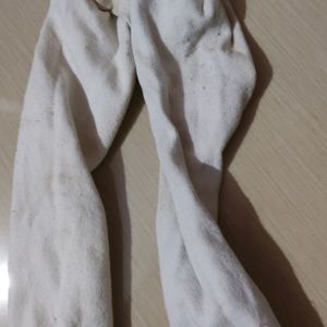 Used White Cotton Stockings