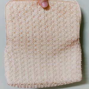 Huugggee Price Drop. Hand Knitted Pearl Clutch