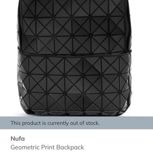 Nufa Geometric Print Backpack