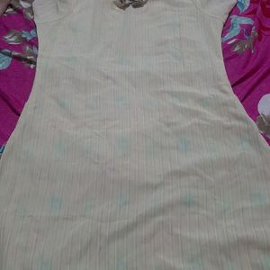 Cream Kurti