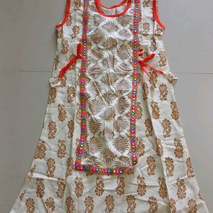 Kurta With Beautiful Glass Work