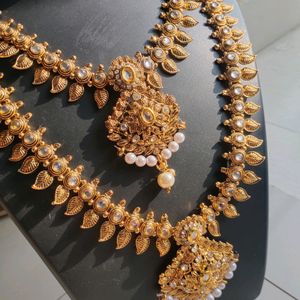 Beautiful Gold Toned Double Layered Necklace