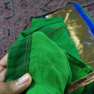 Green Ethnic Dhawani Skirt