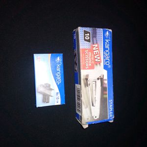 Combo Of New Stapler And Staples Pins Box