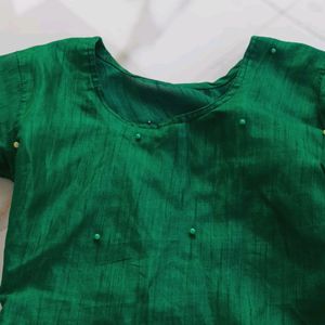 Green Kurti And Polaroid Pictures