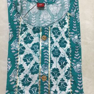 Brand New Cotton Kurti With Pant