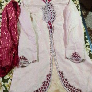 New Sherwani With Dupatta