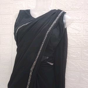 Black Designer Saree