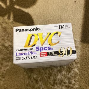 RARE Panasonic Mini DVC Cassettes (Pack of 5)