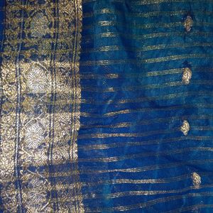 Blue Colour Saree