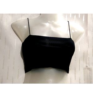 Black Crop Top For women's