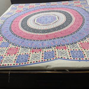 Multicolour Bed sheet