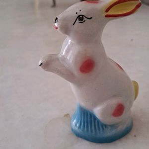 Cute Rabbit Ceramic Doll