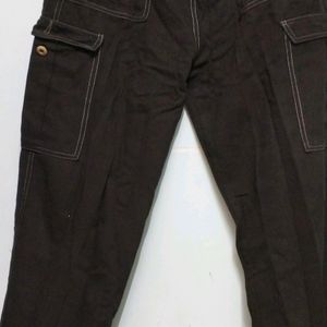 Black Cargo Jeans