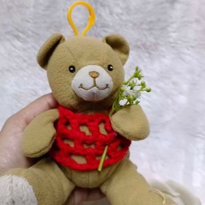 4 Inch Cute Teddy 🧸 With Hanging Hook