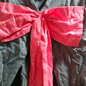 Neon Pink Bow In Back