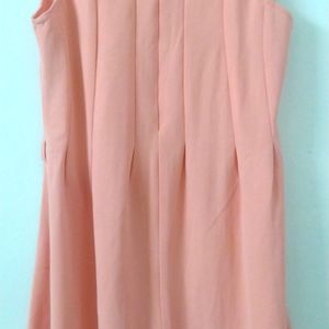 Peach Flared Dress