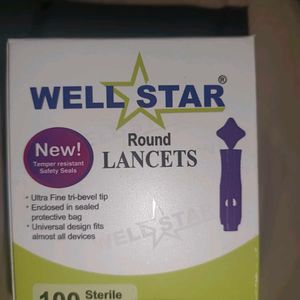 Well Star Round Lancet (100 Sterile Lansets)