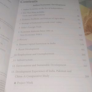 Indian Economic Development Class 12th Book