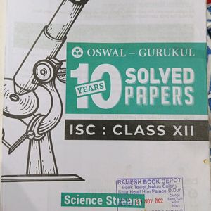 Book Of Oswal Solved Question Paper 2023