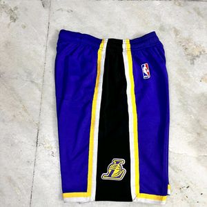 LAKERS NIKE PURPLE NBA BASKETBALL SHORTS