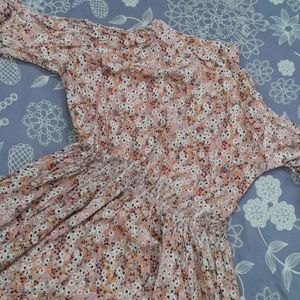 Mini Frock with Flower print