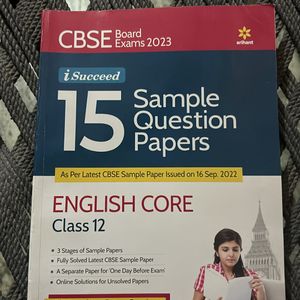 Sample Question Papers 2023 English Core Class12