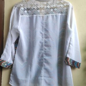 Pretty Multi Shade Shirt For Women