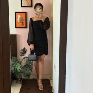 Black Dobby Dress Size S