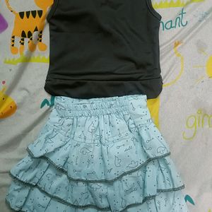 Trendy Top & Skirt