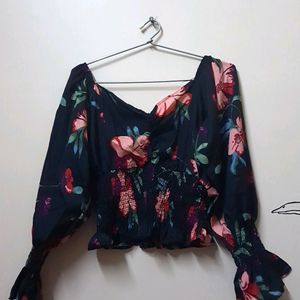 Floral Date Type Top