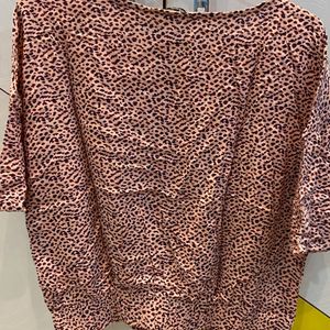 Pink Tiger Print Top